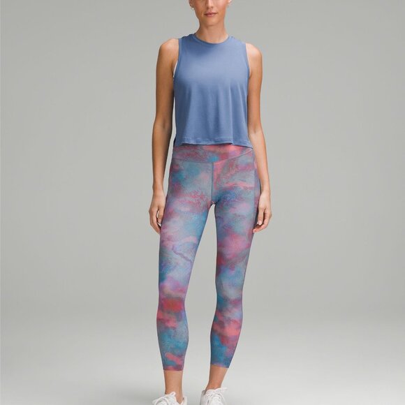 NWT Lululemon fast & Free Tight Leggings pink mulberry pink 7/8 8 reflective - Picture 14 of 15